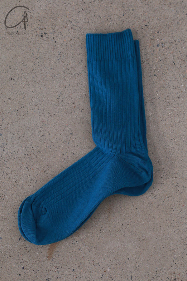 BASERANGE COTTON Socks Collection BAS-KARS-CR-SP25-ROCK GREEN KOAS